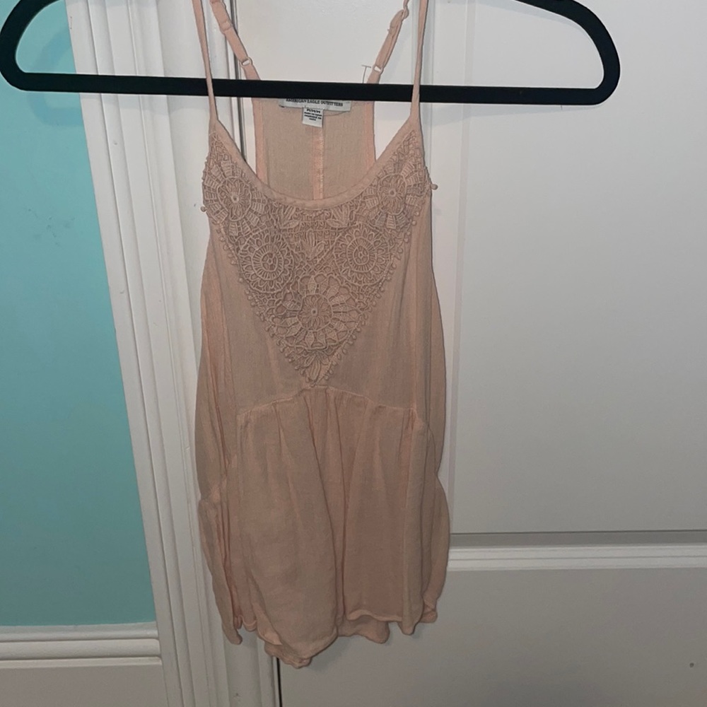 Peach American Eagle Tank Top
